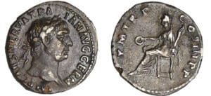 Trajan - Denier (101-102, Rome) - Vesta