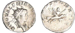 Valérien II - Antoninien (258, Cologne) - Valérien II sur un aigle