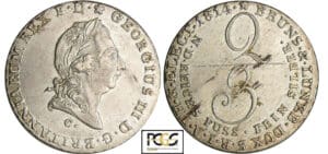 Allemagne - Hannover - Georg III (1760-1820) - 2/3 de taler 1814 C (Clausthal)