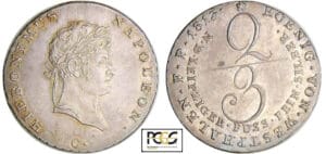Allemagne - Westlalen - Hieronymus Napoleon (1807-1813) - 2/3 taler 1813 C (Clausthal)