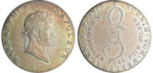 Allemagne - Westlalen - Hieronymus Napoleon (1807-1813) - 2/3 taler 1813 C (Clausthal)