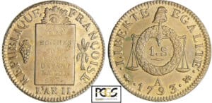 Convention (1792-1795) - Sol à la balance type FRANCOISE - An II - 1793 A (Paris)