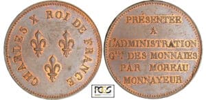 Charles X (1824-1830) - Essai au module de la 5 francs (1824)