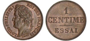 Louis-Philippe Ier (1830-1848) - 1 centime sd (1842) essai