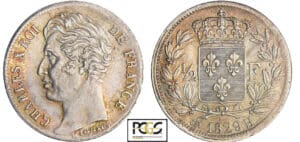 Charles X (1824-1830) - 1/2 franc 1829 H (La Rochelle)