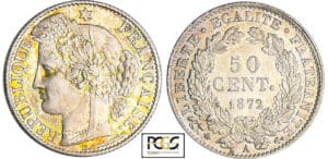 Troisième république (1871-1940) - 50 centimes Cérès 1872 A (Paris)