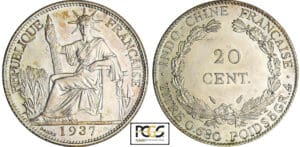 Indochine - 20 cent 1937
