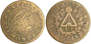 Italie - Gaule subalpine - 2 soldi An 9 (1801)