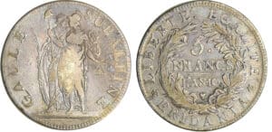 Italie - Gaule Subalpine - 5 lire AN 10 (1802) (Turin)