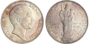 Allemagne - Bayern - Maximilian II (1848-1864) - Mariengulden 1855