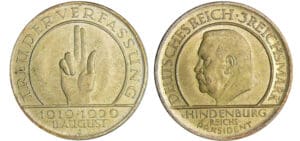 Allemagne - Reich - 3 reichmark 1929 J