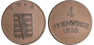 Allemagne - Sachsen-Weimar-Eisenach - Karl August (1775-1826) - 4 Pfennig 1810