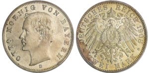 Allemagne - Bayern - Otto (1886-1913) - 2 Mark 1908 D