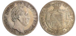 Allemagne - Sachsen - Friedrich August III (1904-1918) - 1/3 de taler 1854