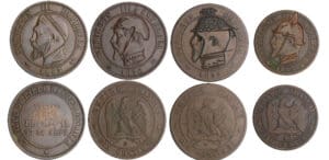 Napoléon III (1852-1870) - Lot de 4 médailles satiriques gravées