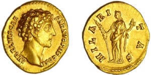 Marc Aurèle - Aureus (145-147, Rome) - L'Allégresse
