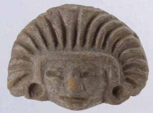 Maya - Mexique - Teotihuacan - Tête en terre cuite - 200-500