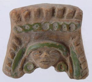 Maya - Mexique - Teotihuacan - Tête en terre cuite - 200-500