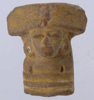 Maya - Mexique - Teotihuacan - Tête en terre cuite - 200-500