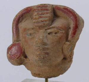 Maya - Mexique - Teotihuacan - Tête en terre cuite - 200-500