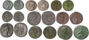 Lot de 9 sesterces