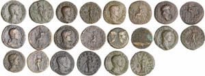 Lot de 11 sesterces
