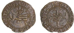 Henry V de Lancastre (1415-1422) - Double tournois Niquet dit Léopard - Rouen