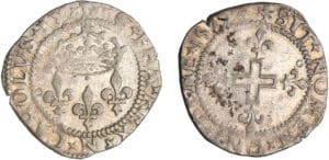 Charles IX (1560-1574) - Double sol parisis - 1575 N (Montpellier)