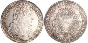 Louis XIV (1643-1715) - Ecu de Béarn aux 3 couronnes - 1710 (Pau)