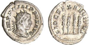Philippe 1er - Antoninien (249, Rome) - Enseignes