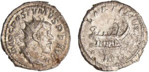 Postume - Antoninien (260-5, Cologne) - Galère
