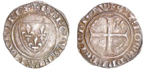 Charles VI (1380-1422) - Blanc guénar - 4ème émission - Saint Quentin