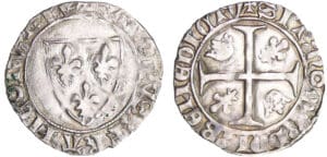 Charles VI (1380-1422) - Blanc guénar - 4ème émission - Angers