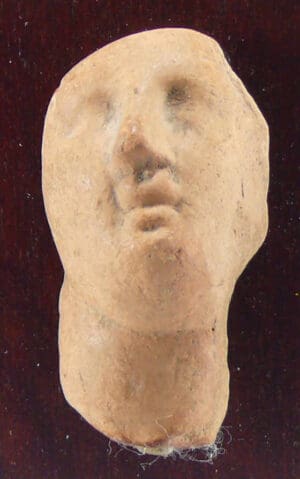 Romain - Visage en terre cuite - 1er-4ème siècle