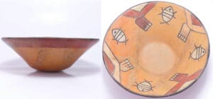 Précolombien - Nazca - Bol en terre cuite. 250-400 ap. J.-C.