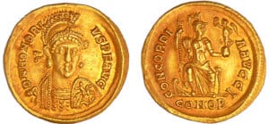 Honorius - Solidus (Constantinople)