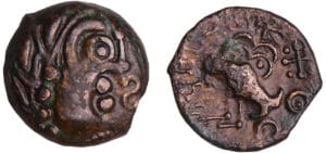 Sénons - Bronze YLLYCCI à l'oiseau (52 av. J.-C.)