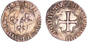 Louis XI (1461-1483) - Blanc au soleil - Saint-Lô