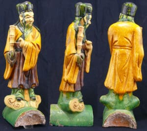 Chine - Tuile faitière - Epoque Ming (1368-1644)