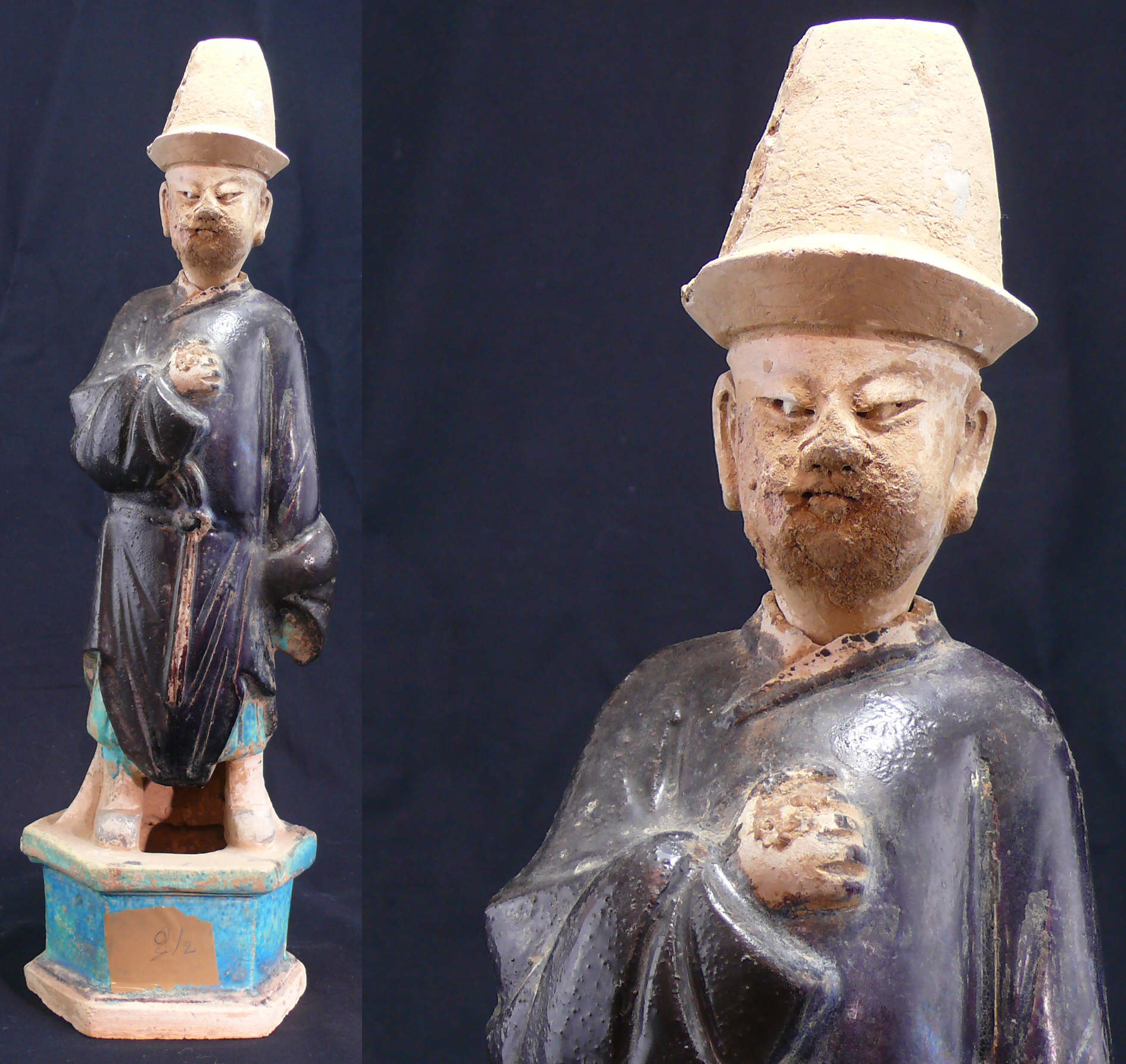 Chine - Porteur - Epoque Ming (1368-1644) Chine - Porteur - Epoque Ming (1368-1644)