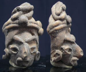 Précolombien - Mexique - Tête en terre cuite - 1200 av. / 200 ap. J.-C.