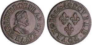 Henri IV (1589-1610) - Double tournois - 1604 A (Paris)