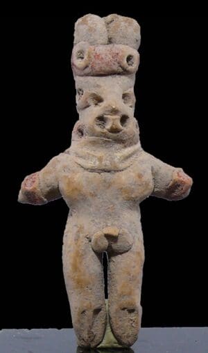 Précolombien - Mexique, Etat de Michoacán - Statuette plaquette en terre cuite - 500 / 100 av. J.-C.
