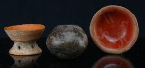 Précolombien - Mexique -  Lot de 3 miniatures en terre cuite - 500 av. J.-C. 400 / 600 ap. J.-C.