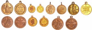 France - Guerre de 1870-1871 - Lot de 7 médaillettes