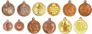 France - Guerre de 1870-1871 - Lot de 6 médaillettes