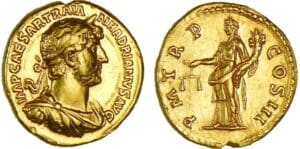Hadrien - Aureus (123, Rome) - L'Equité