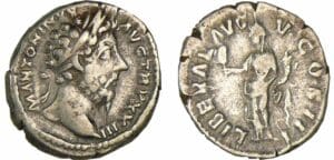 Marc Aurèle - Denier (169, Rome) - La Libéralité