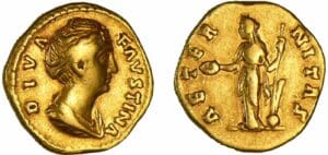Faustine mère - Aureus (141, Rome) - L'Eternité