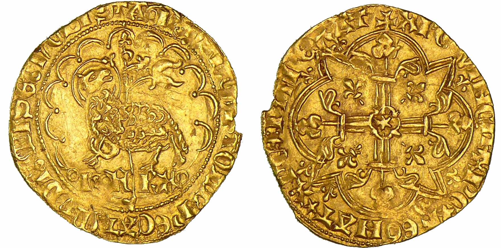 Charles VI (1380-1422) - Agnel d'or - 1ère émission - Montpellier Charles VI (1380-1422) - Agnel d'or - 1ère émission - Montpellier